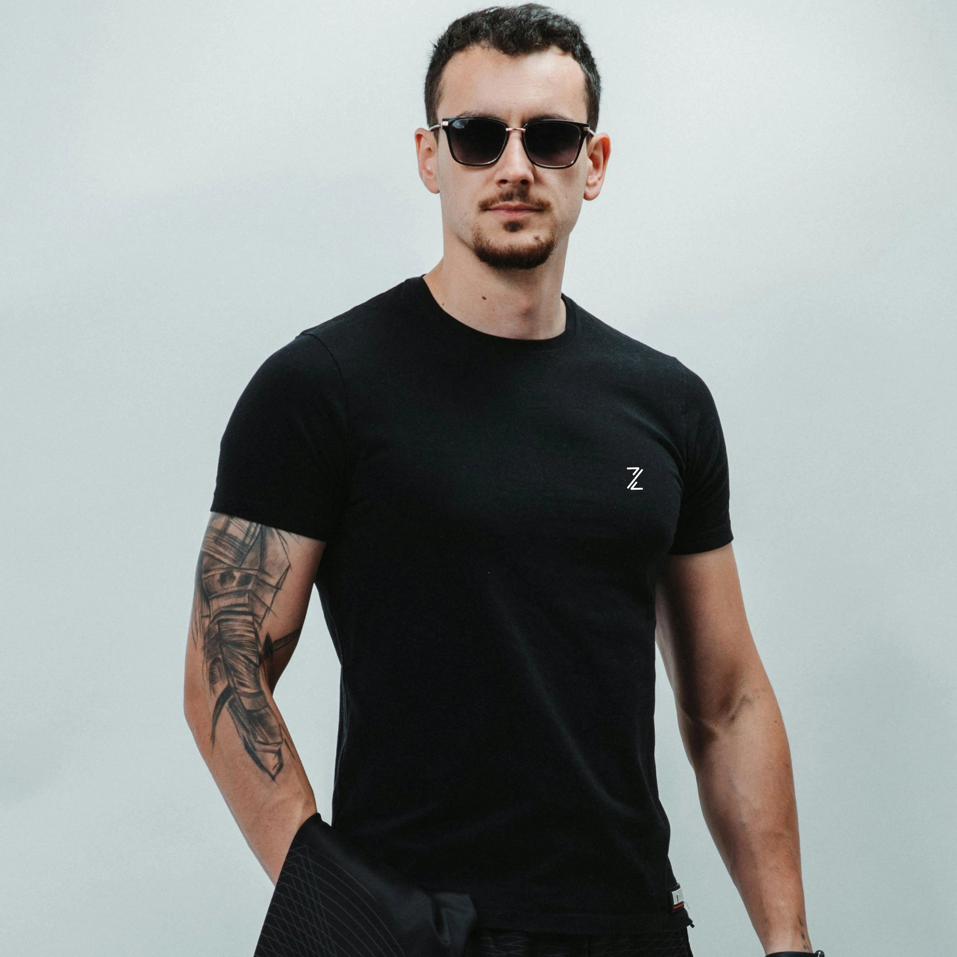 Men’s black T-Shirt - Solid Premium Printed T-Shirt