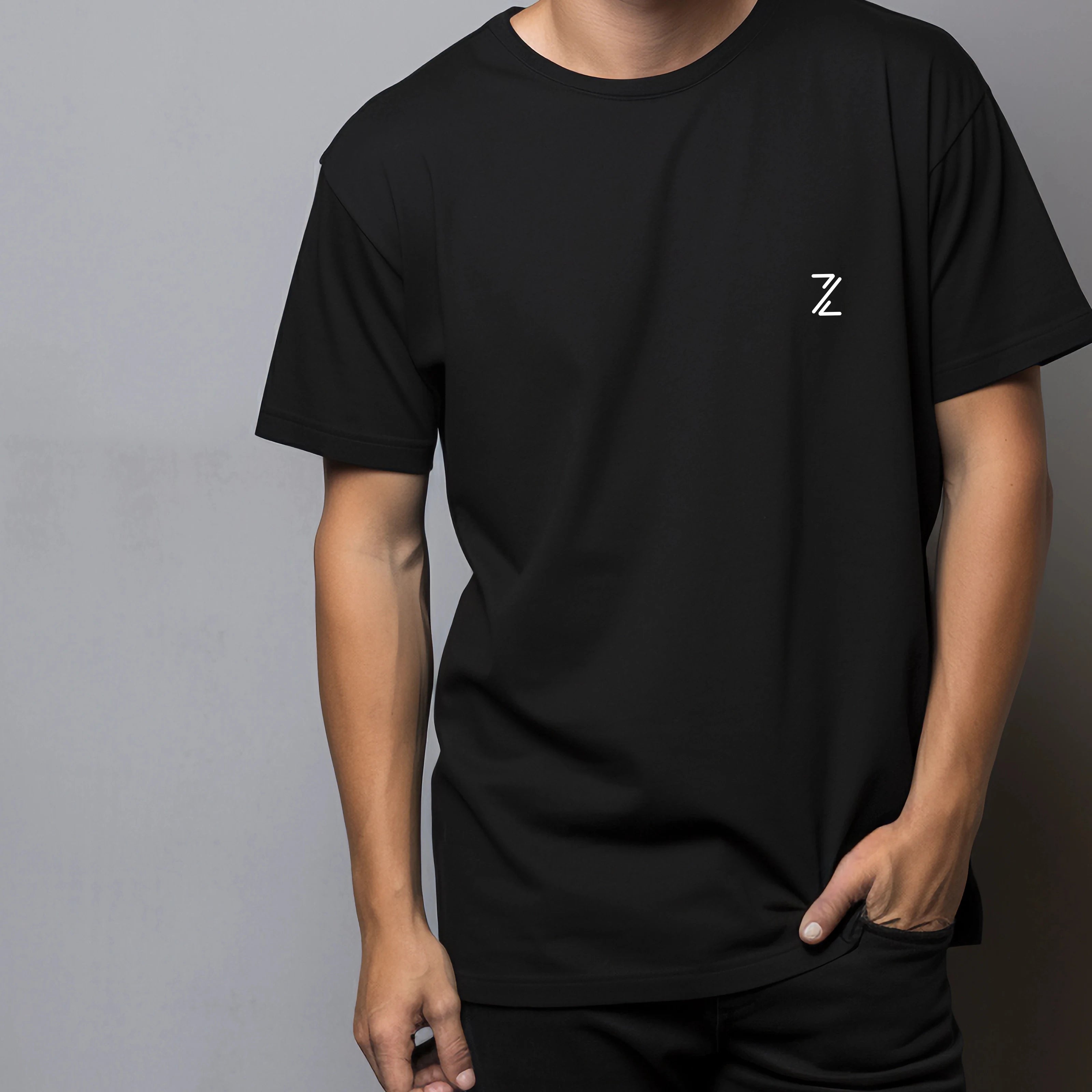 Zuto Men Premium T-Shirt Men Solid Pure Cotton T-Shirt